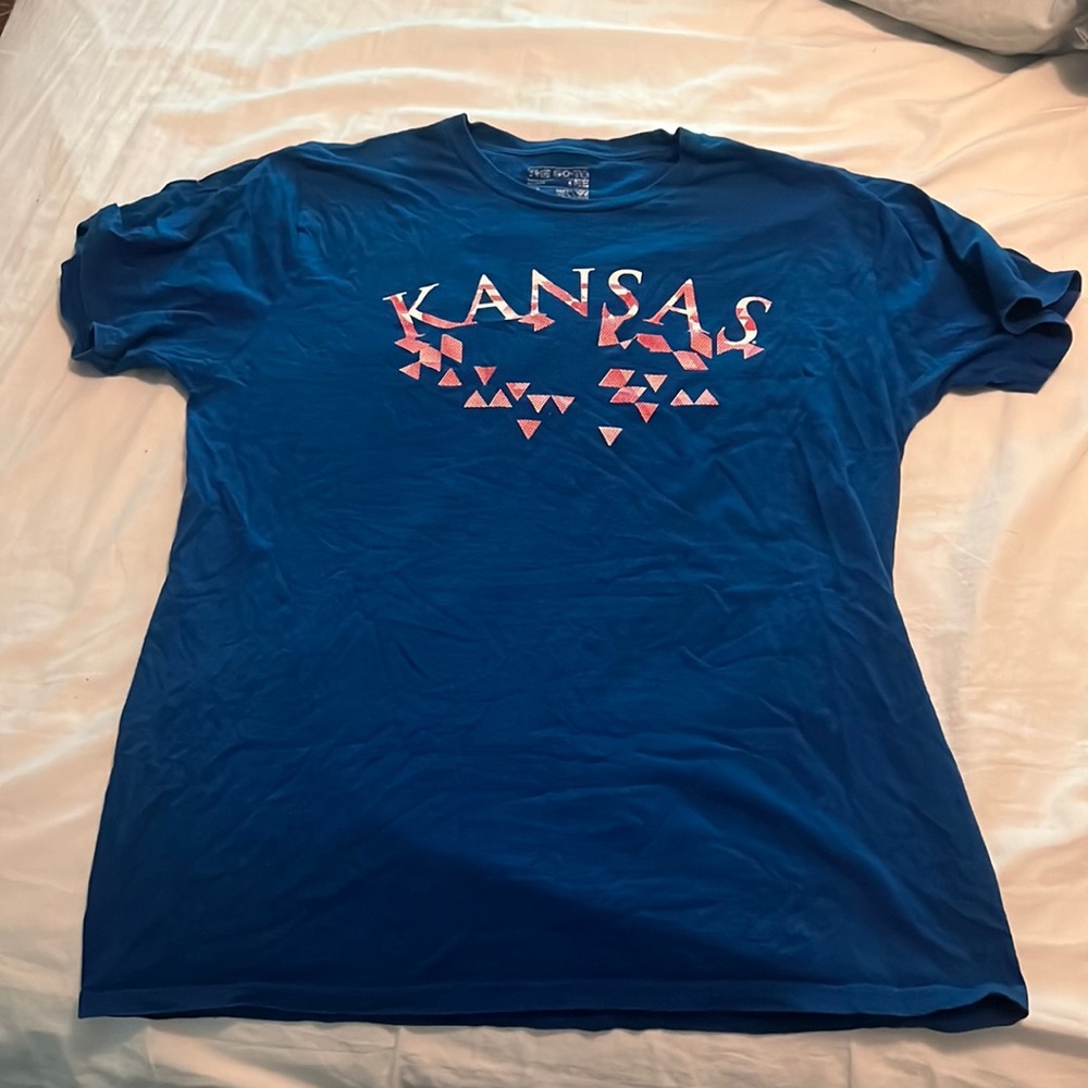 Mens Kansas University adidas shirt